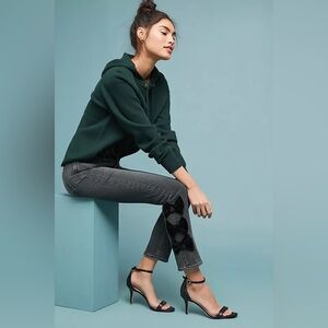 Anthropologie McGuire High-Rise Vintage Slim Jeans size 27 black